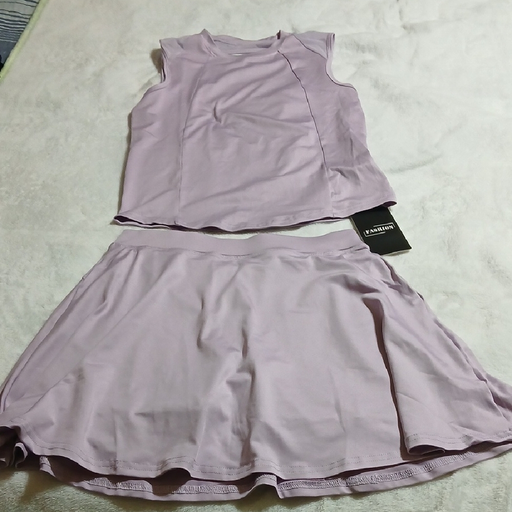 Lilac Kids Matching Tank Top and Skirt Set - Brand
